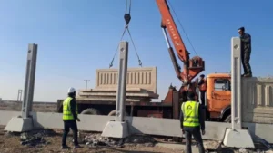 کرایه حمل دیوار بتنی آماده با تریلی