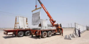 کرایه حمل دیوار بتنی آماده با تریلی
