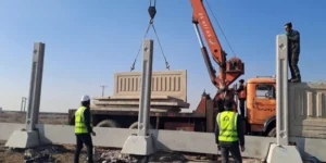 نصب دیوار پیش ساخته بتنی